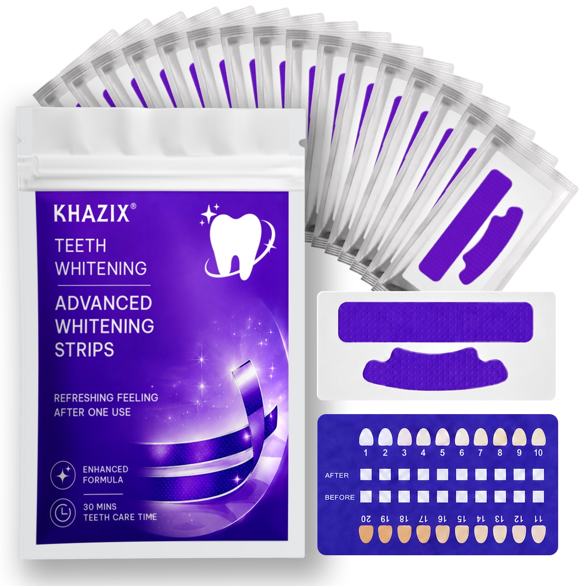 Teeth Whitening Street - 1/7 Pairs Teeth Whitening Strips for