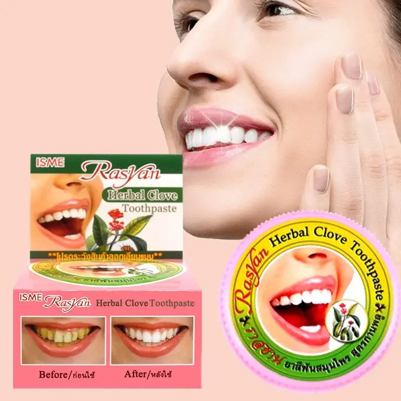 Teeth Whitening Street - Thai Clove/coconut Tooth Powder Rasyan Removal