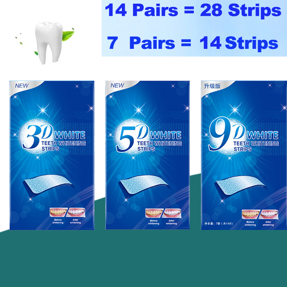Fast Acting 3D 5D 9D Teeth Whi - Whitening Strip 3D 评论和价格
