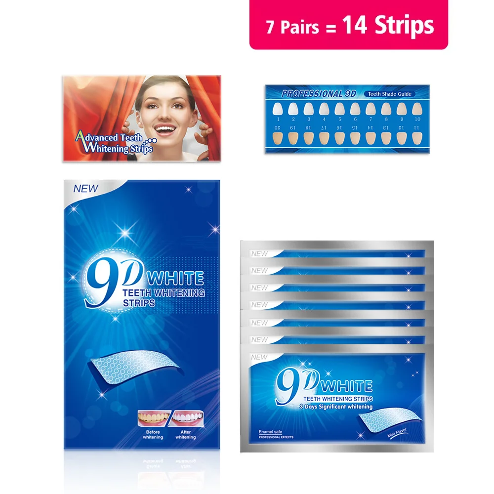 3D 5D 9D Professional Teeth Wh - Whitening Strip 3D 评论和价格