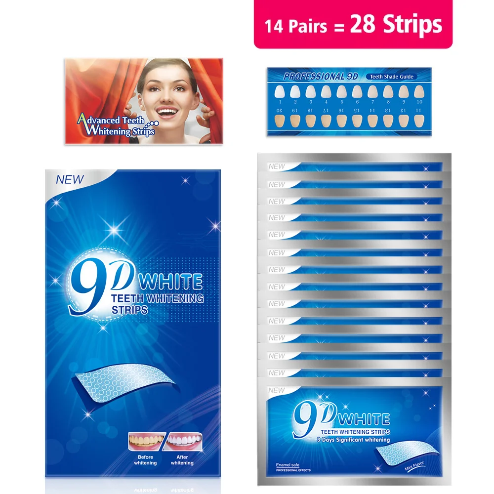 3D 5D 9D Professional Teeth Wh - Whitening Strip 3D 评论和价格