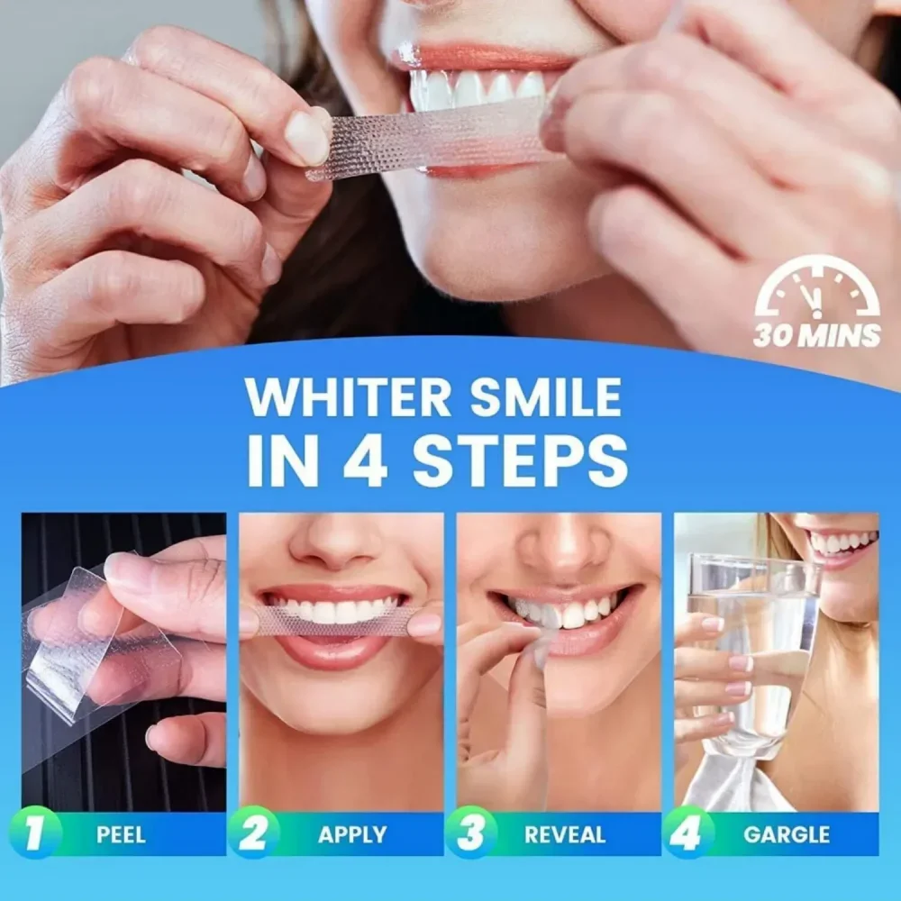 Teeth Whitening Strips White T - Whitening Strip 3D 评论和价格