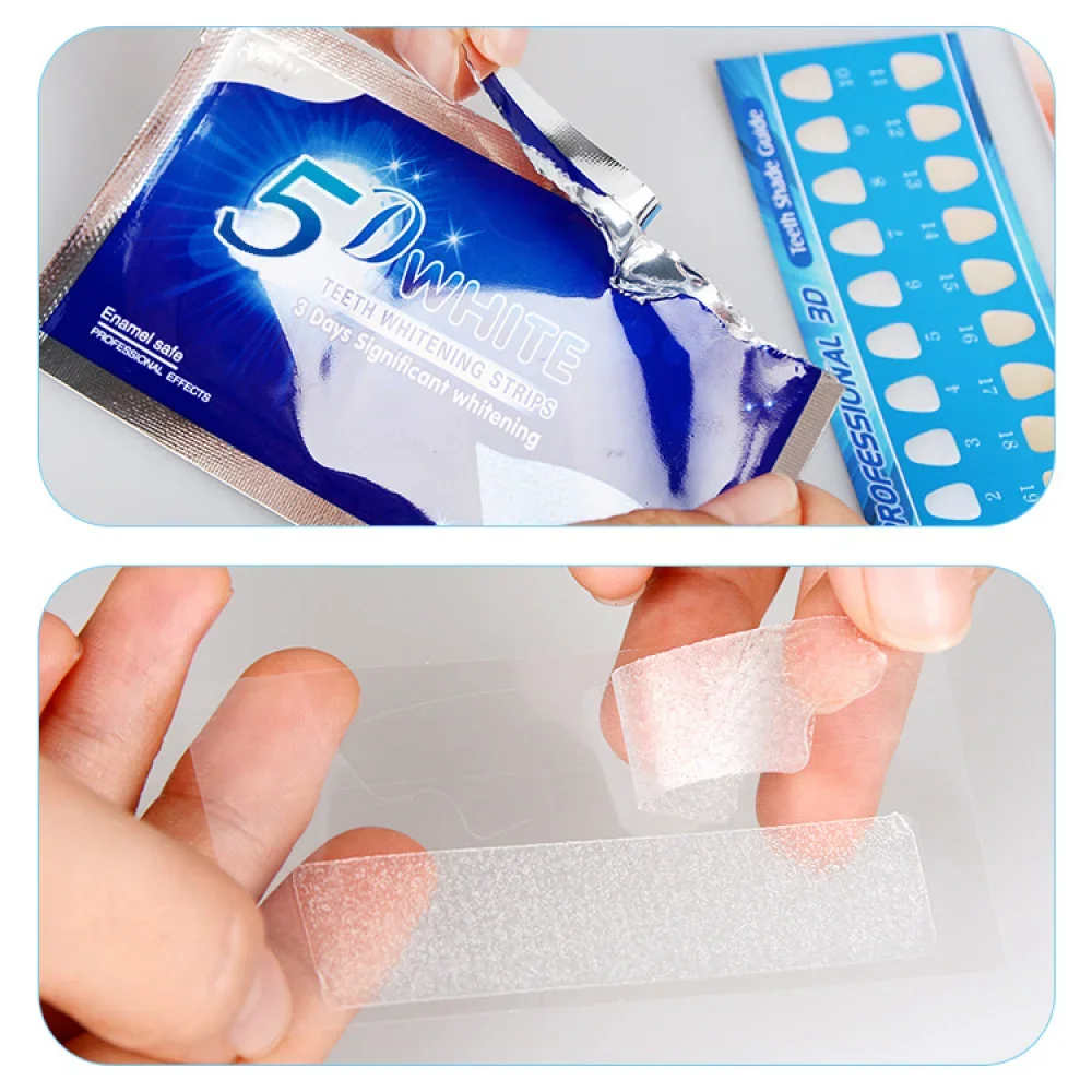 Teeth Whitening Strips White T - Whitening Strip 3D 评论和价格