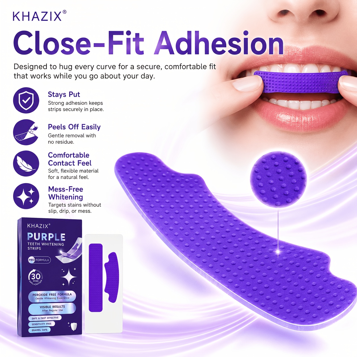1/10pairs Purple Teeth Whiteni - Teeth Whitening Street 评论和价格