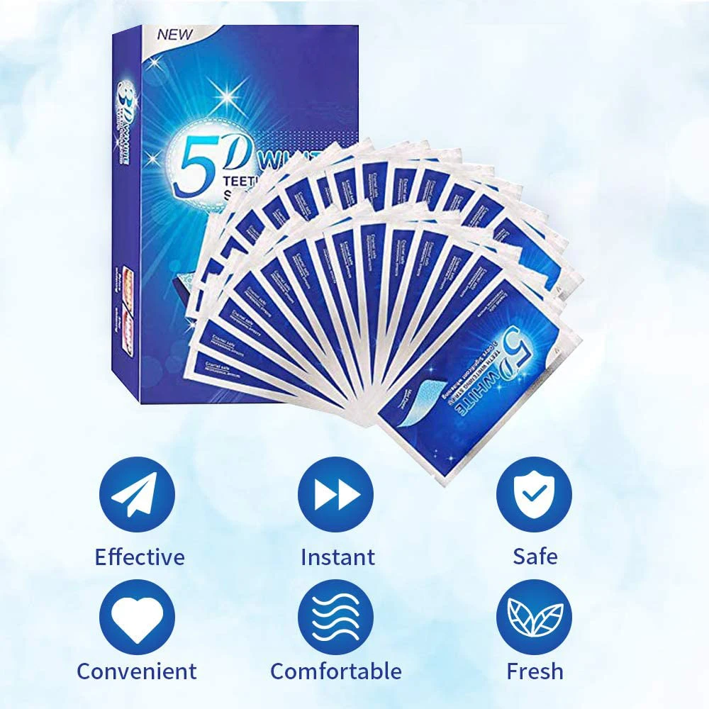 Teeth Whitening Stickers 3D/5D - Whitening Strip 3D 评论和价格