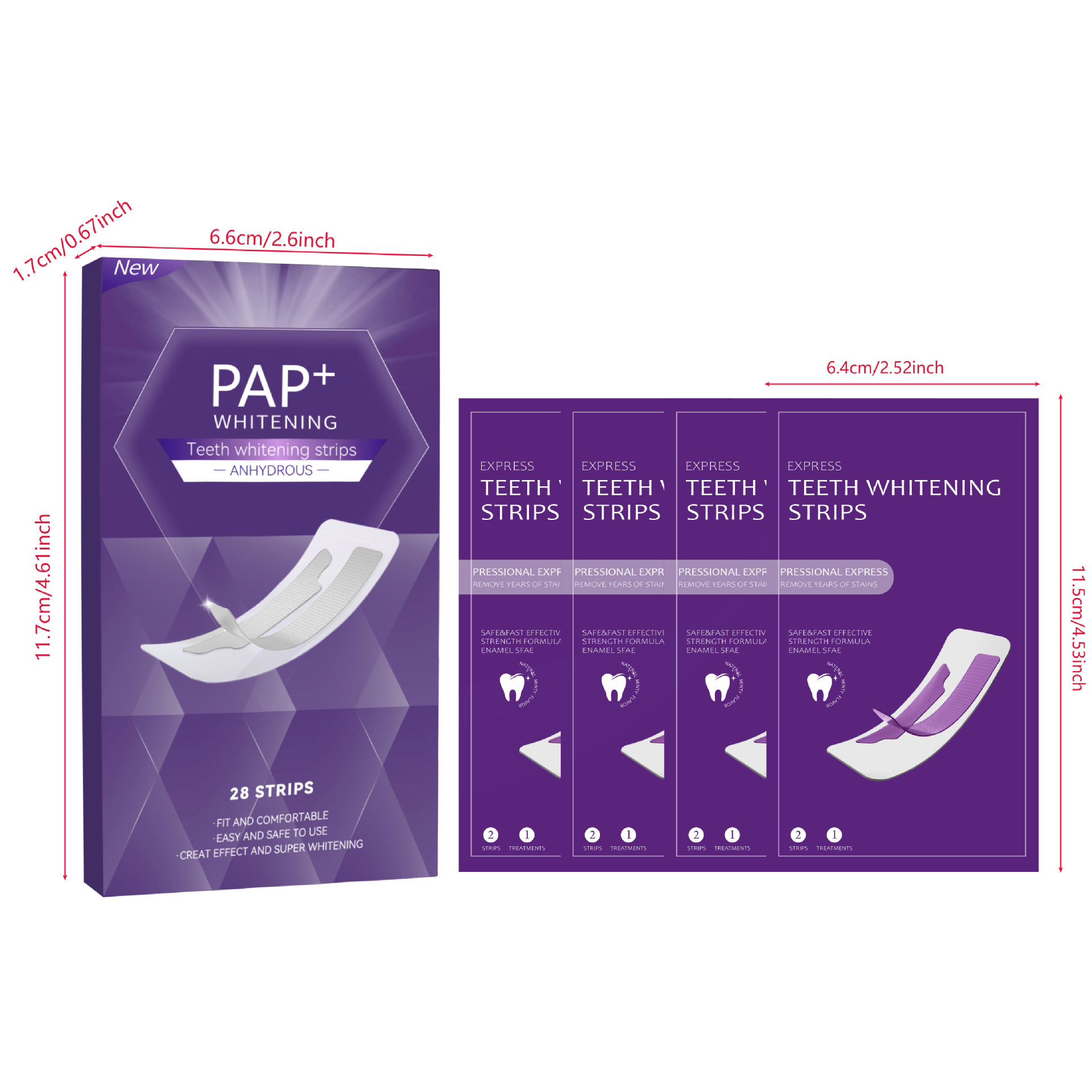 3D Dry Teeth Whitening Strips  - Whitening Strip 3D 评论和价格