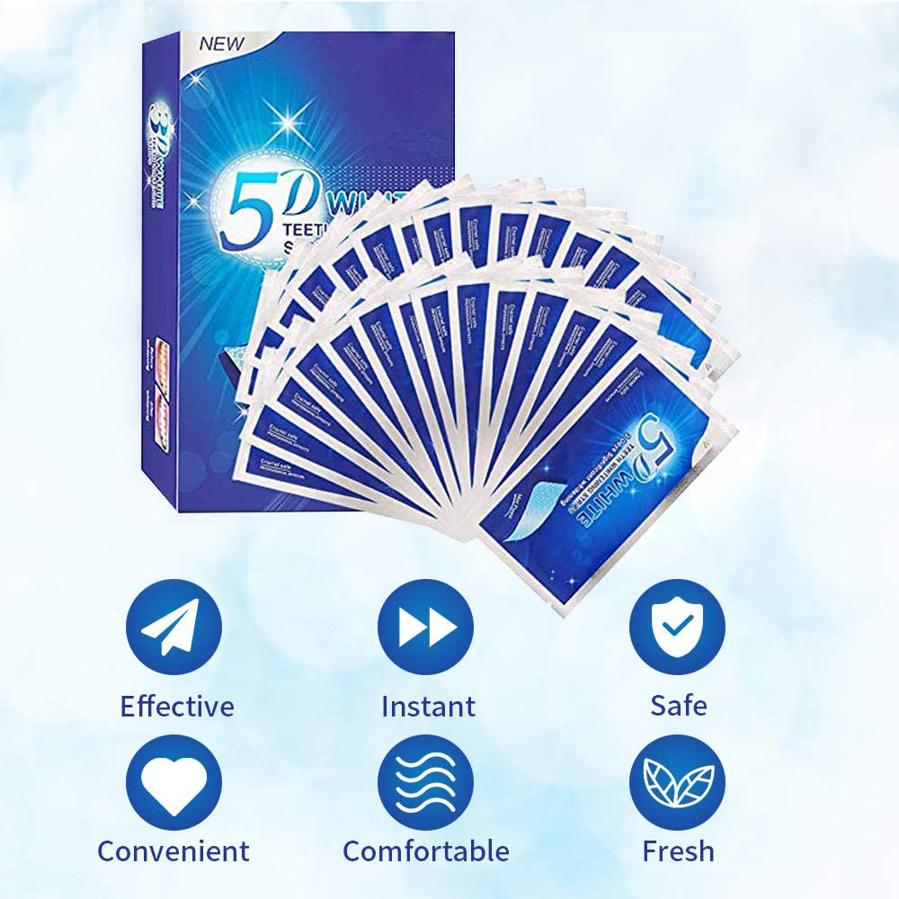 5D White Teeth Whitening Strip - Teeth Whitening Street 评论和价格