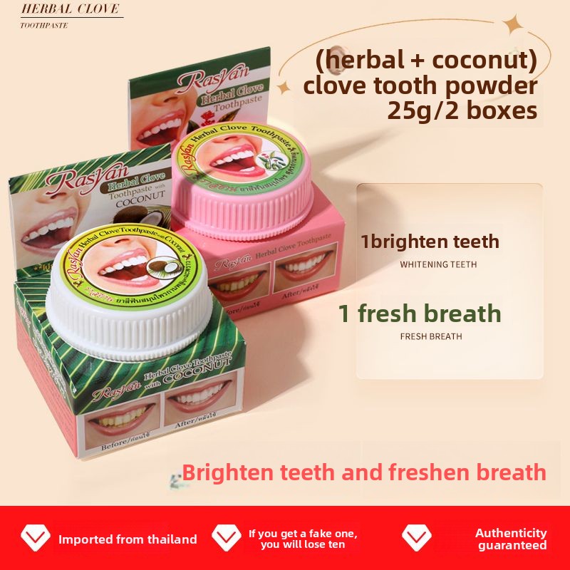 Thai Clove/coconut Tooth Powde - Teeth Whitening Street 评论和价格